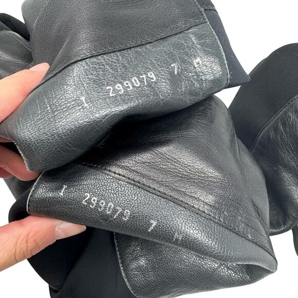 Stuart Weitzman 5050 Over the Knee Black Leather Stretch Boots Size 7 - Picture 10 of 10